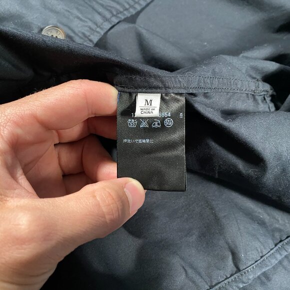 Beauty & Youth by United Arrows Light Utility Cargo Shacket Black men's size M - Picture 6 of 8